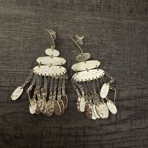 Kendra Scott Oster Statement Earrings - Gold & Smoky Crystal